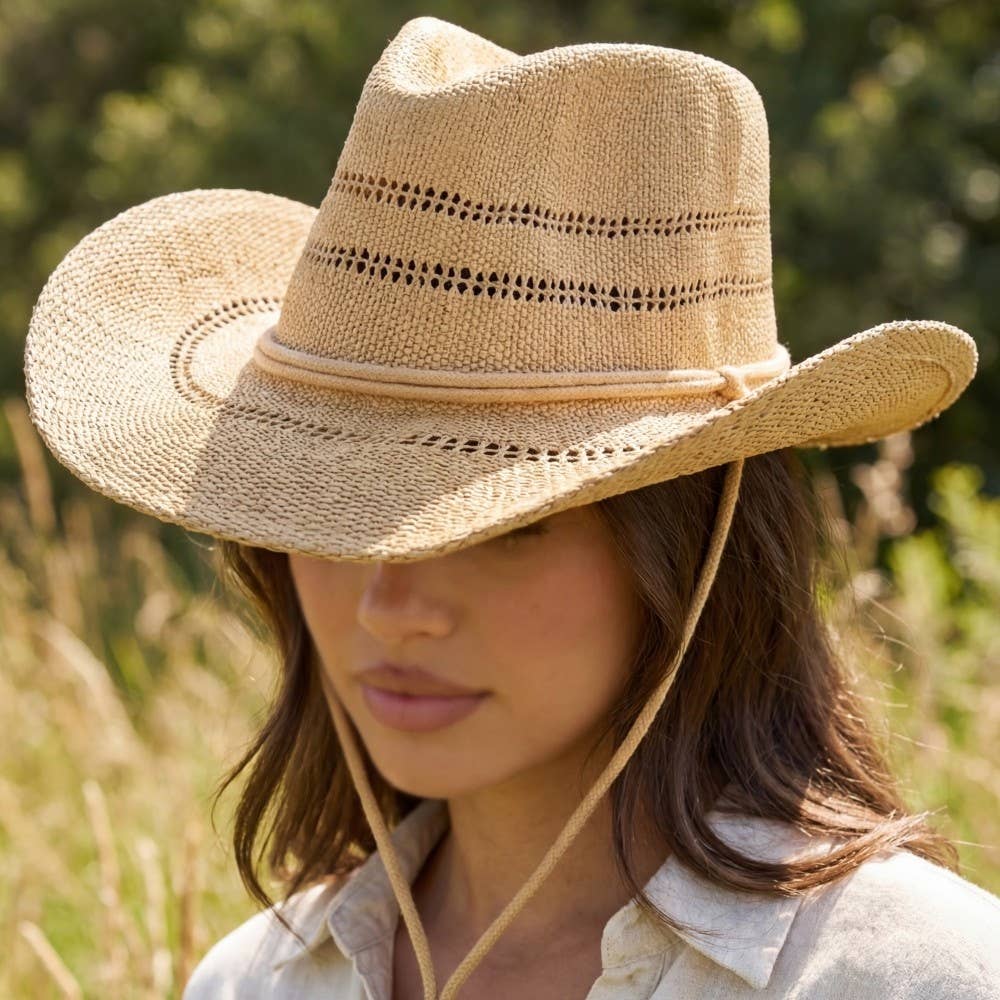 Straw Weave Cowboy Hat: KA