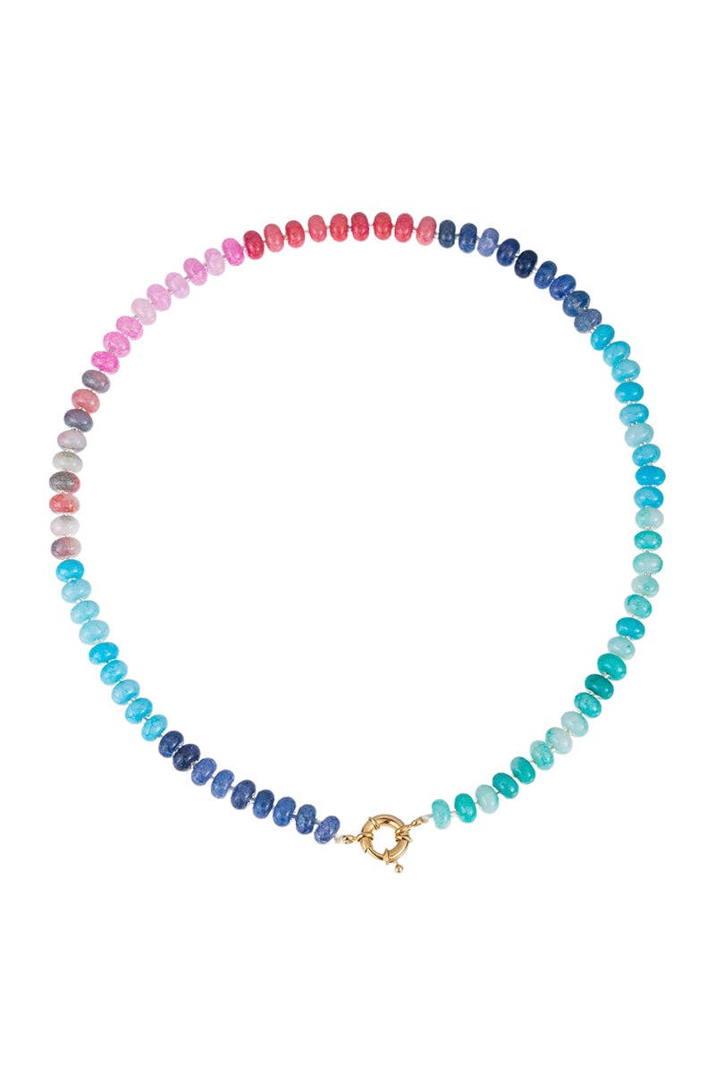 Vibrant Beaded Necklace: 7 / One Size