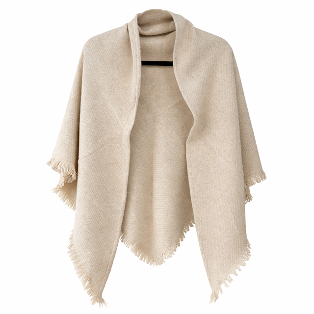 Soft Embrace Polyester/Wool Triangle Wrap: 01 CRM