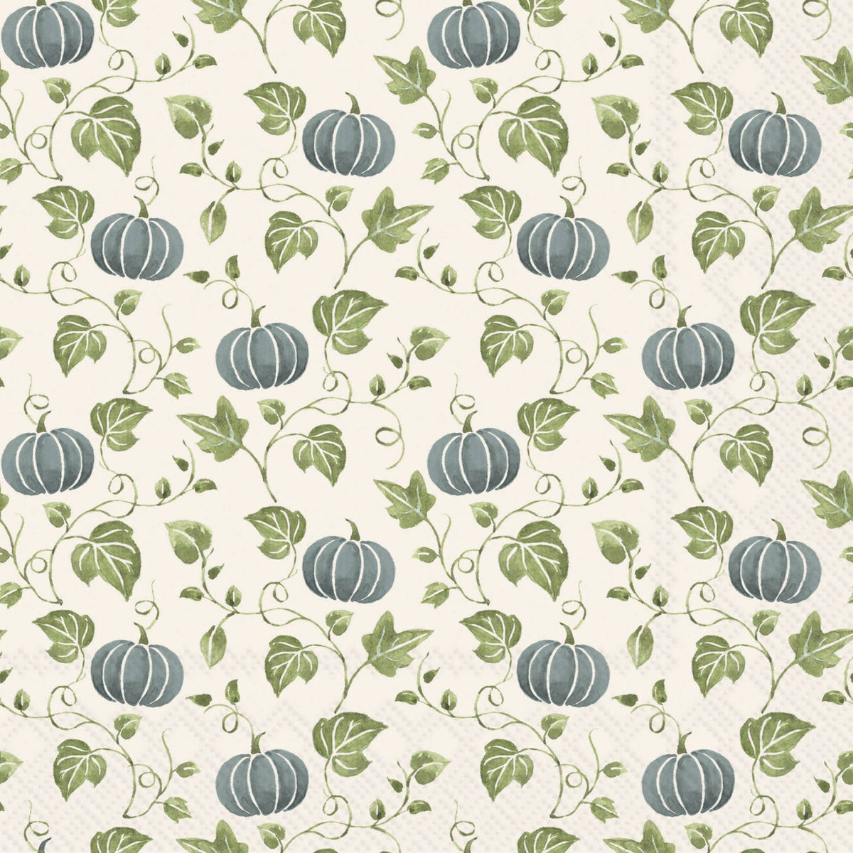 Simple Pumpkin Blue Cocktail Napkins