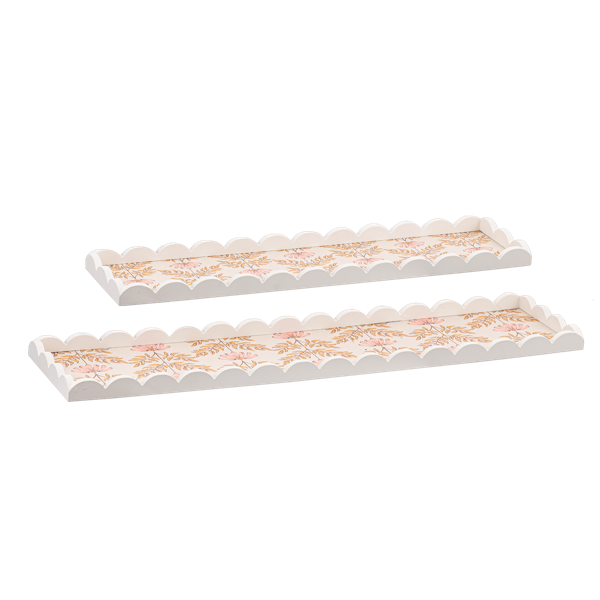 Scallop Edge Rectangle Tray