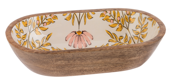 Oval Floral Serving Bowl-Bowl 2