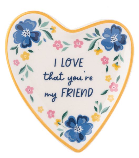 Friend Heart Trinket Dish-I Love That You're My Friend