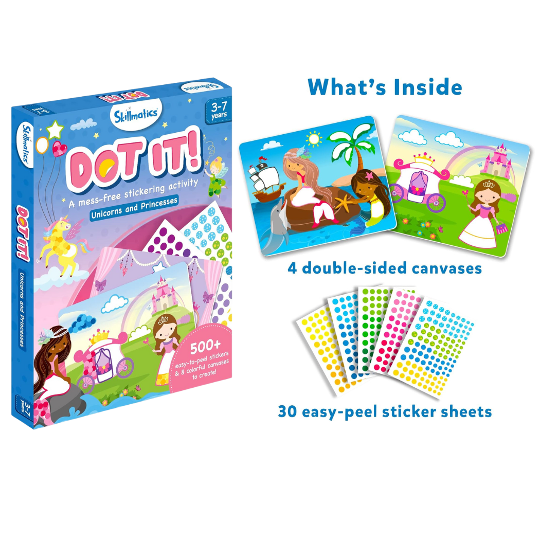 Skillmatics - Dot It Unicorn & Princess Sticker Art for Kids