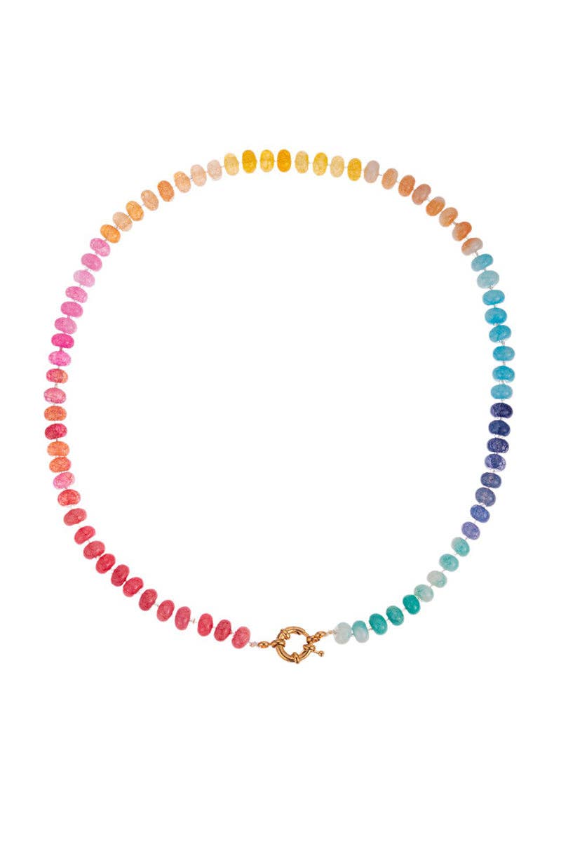 Vibrant Beaded Necklace: 8 / One Size