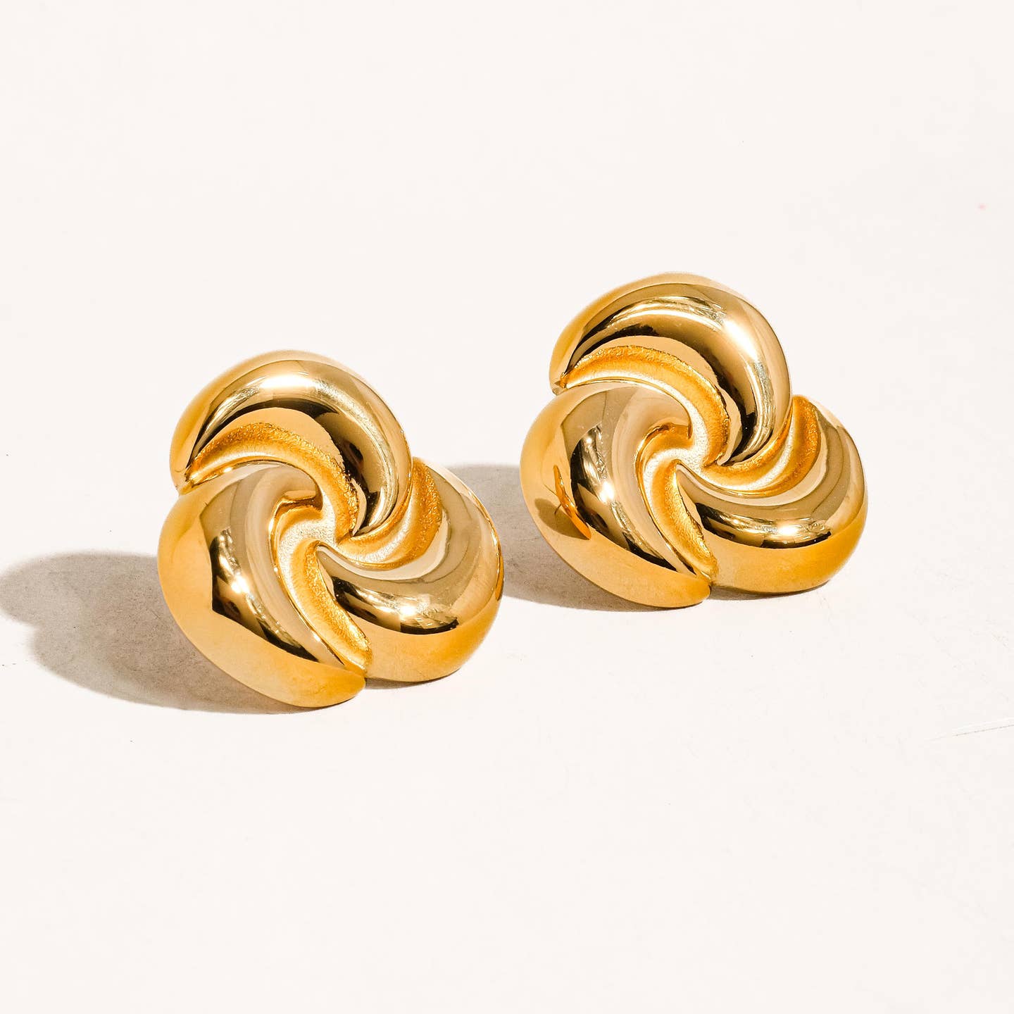 Taylor 18K Gold Non-Tarnish Triangle Studs