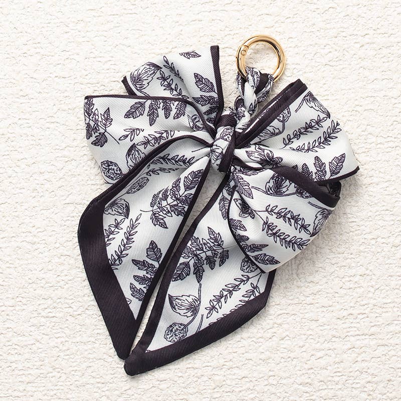 Chic Bow-Shaped Scarf Keychain Bag Accessory: Color_25