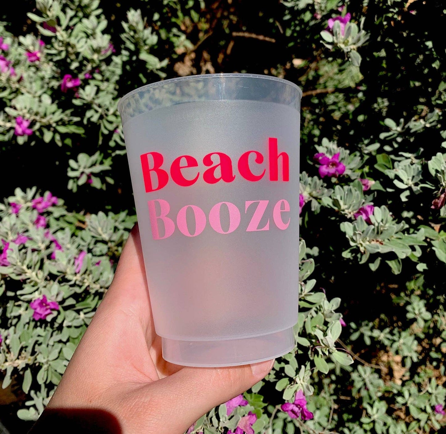 Beach Booze Frosted Cups - Summer