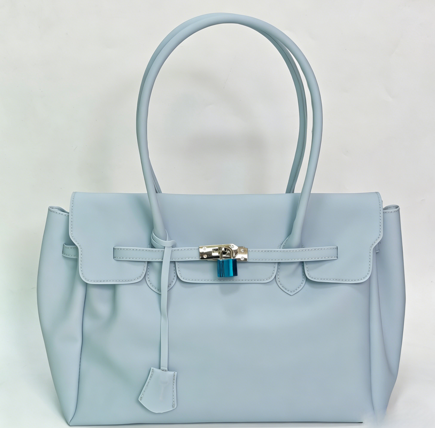 Jelly Tote Bag Waterproof Beach Shoulder Bag: IceBlue / M