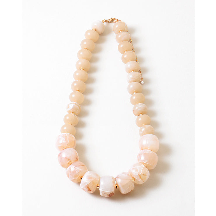 Light Tan Beaded Necklace