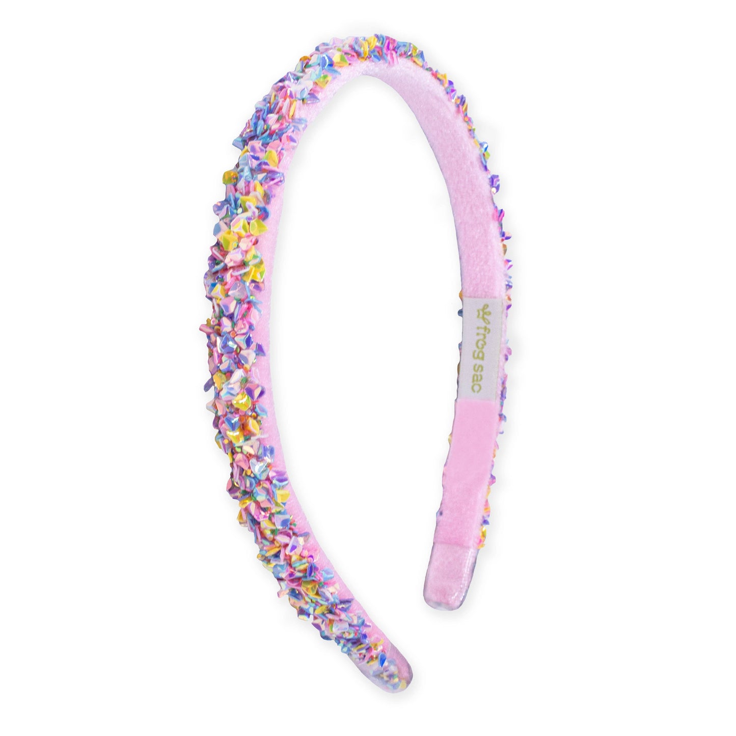 Thin Sequin Headband - Non Slip Hair Accessories for Kids: Rainbow