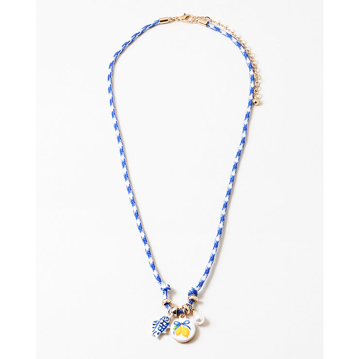 Coastal Citrus Cord Necklace