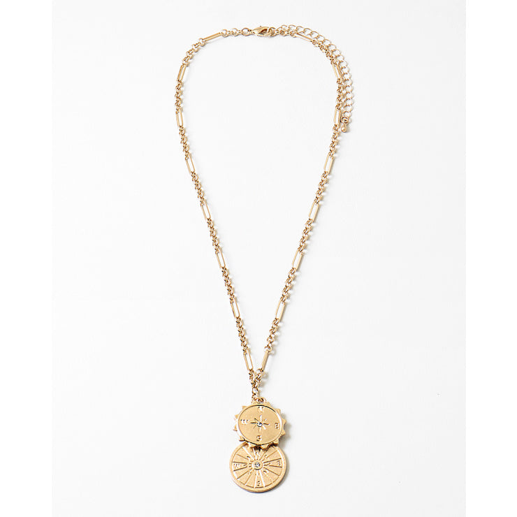 Dual Coins Necklace