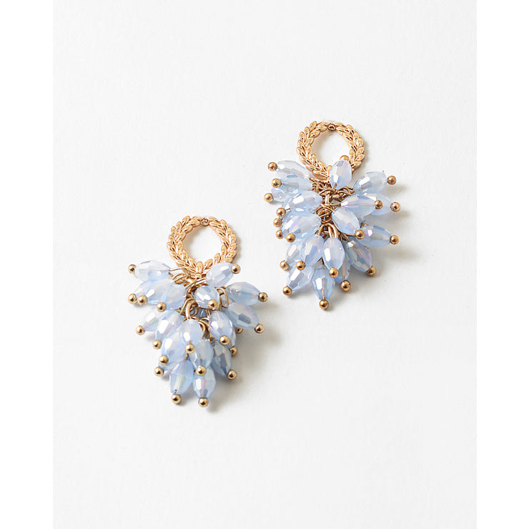 BLUE LACE STATEMENT EARRING