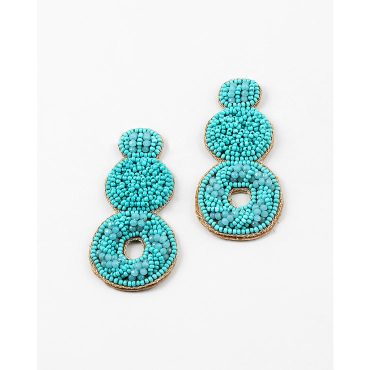 TURQ STATEMENT EARRINGS