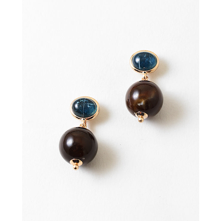 Fall Navy Pop Earring