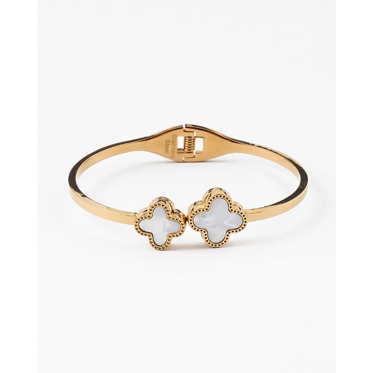 Clover Stainless Steel Bangle