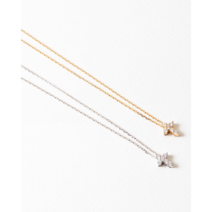 Gold Cross- Sterling Silver