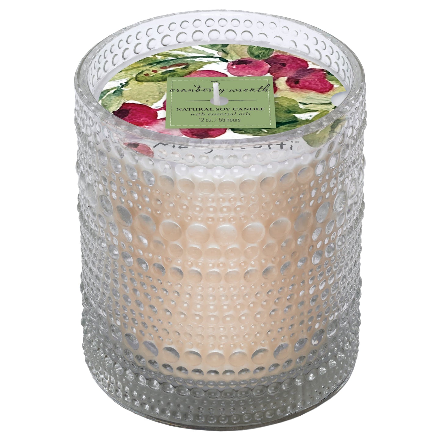 Cranberry Wreath Soy Candle - 12 oz