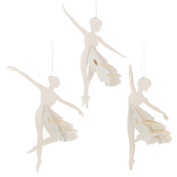 Winter Ballerina Ornaments