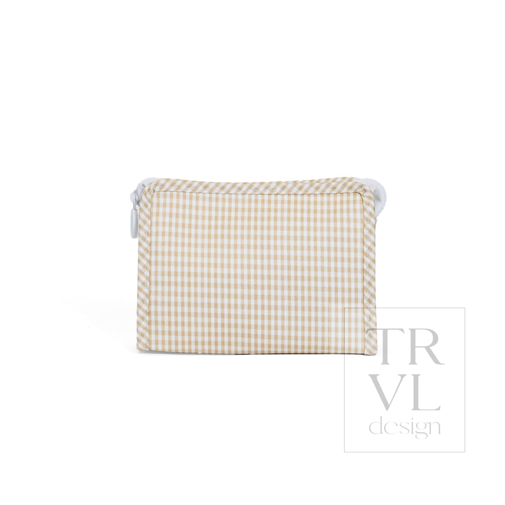 ROADIE SMALL Zip Pouch - GINGHAM NEW KHAKI 3