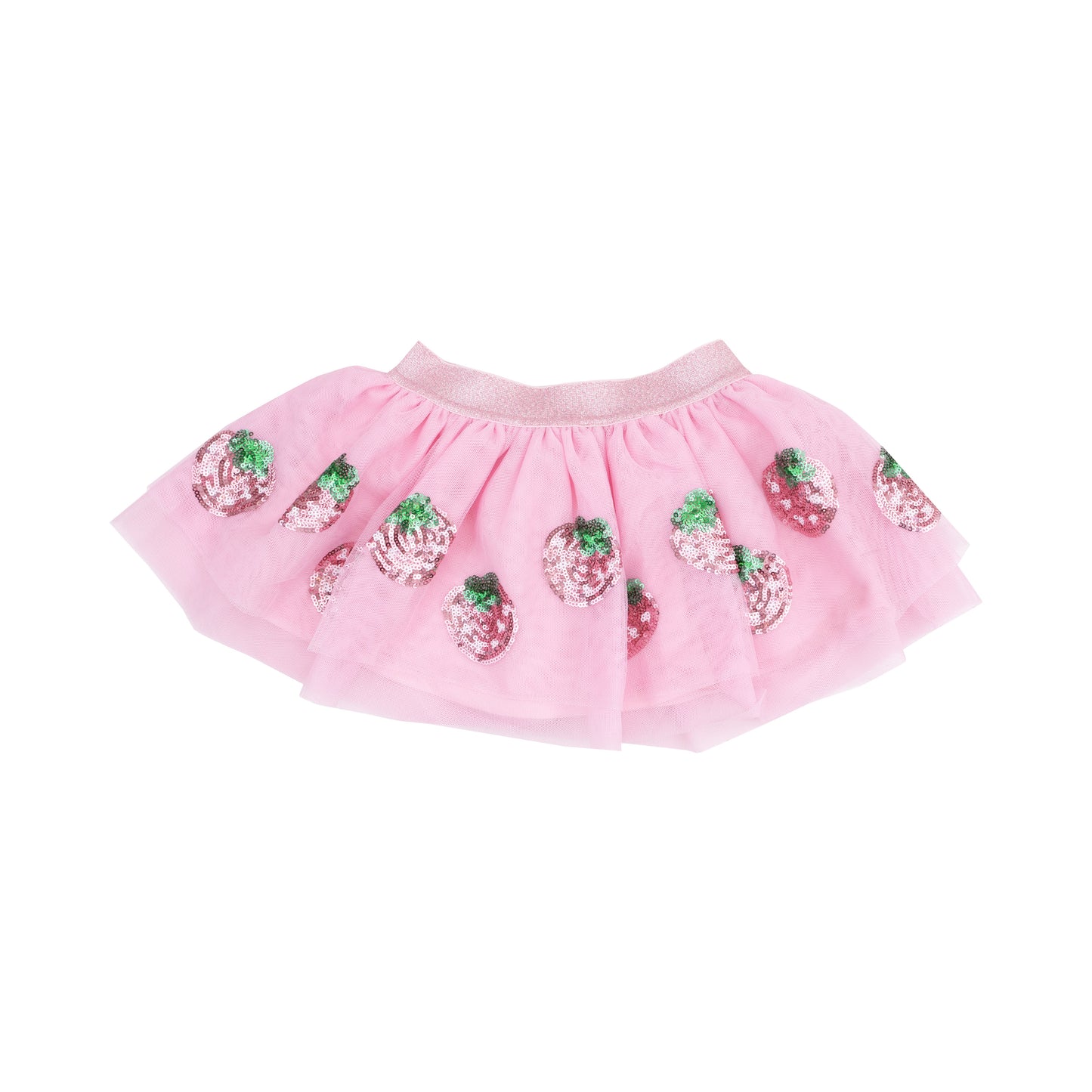 Strawberry Swiss Dot Tutu Skirt