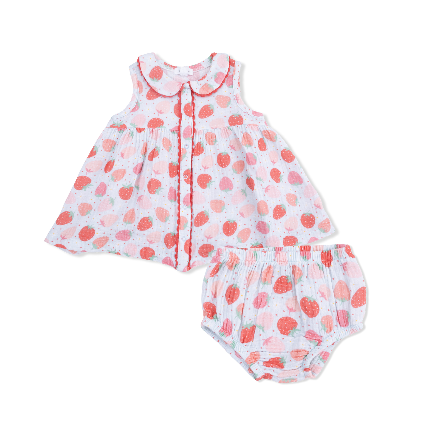 Strawberry Bliss - Jill Dress Sleeveless With Bloomer