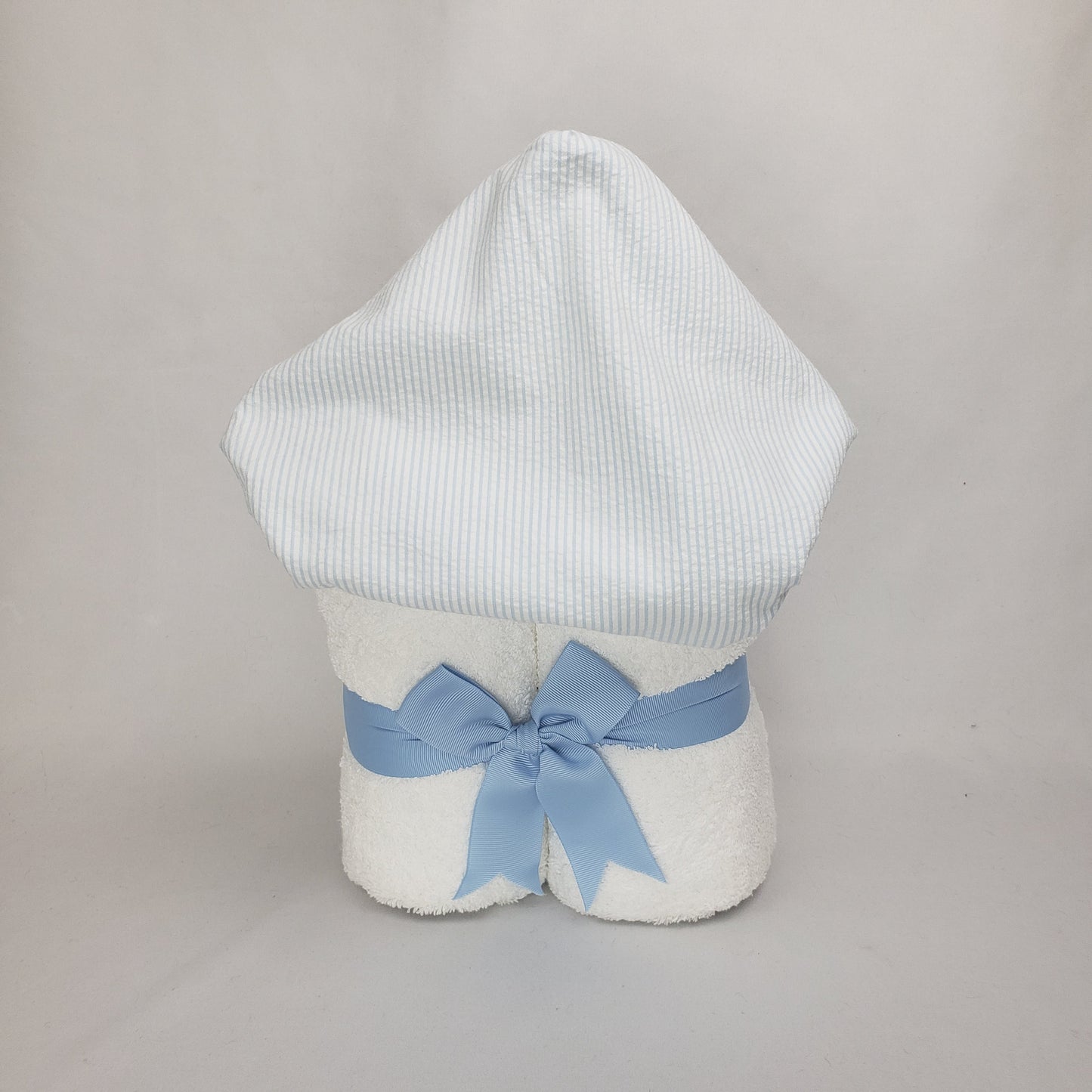 Blue Seersucker Stripe Everykid Towel