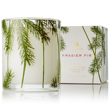 Frasier Fir Poured Candle Pine Needle Design