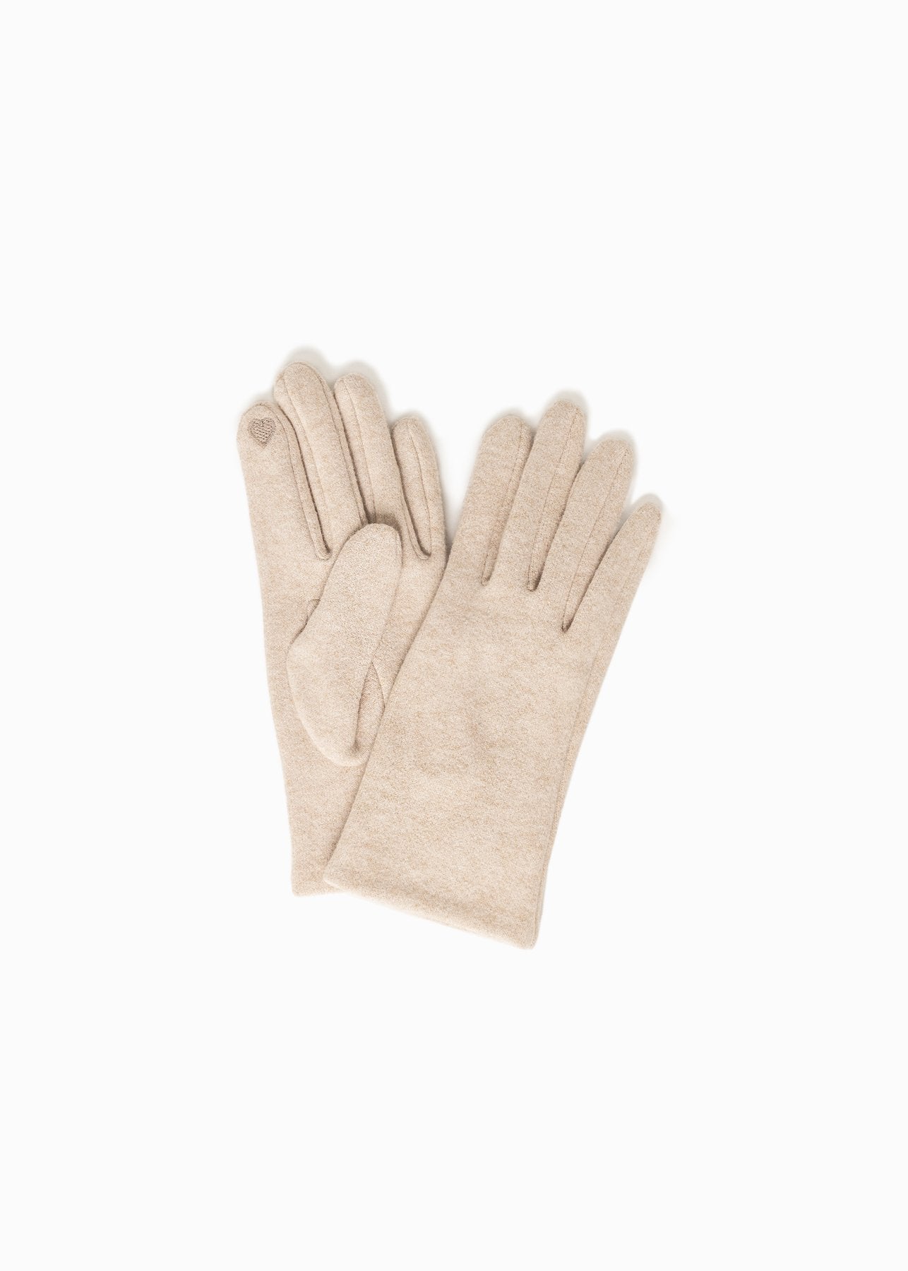 Chic Plain Gloves in Tan