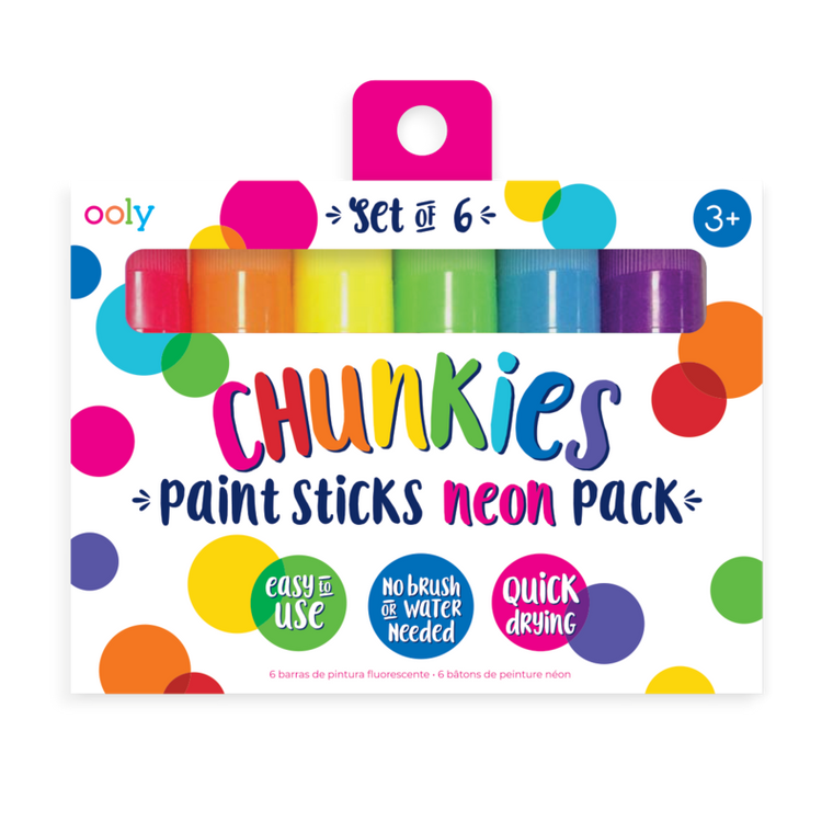 Chunkies Paint Sticks - Set of 6 - Neon