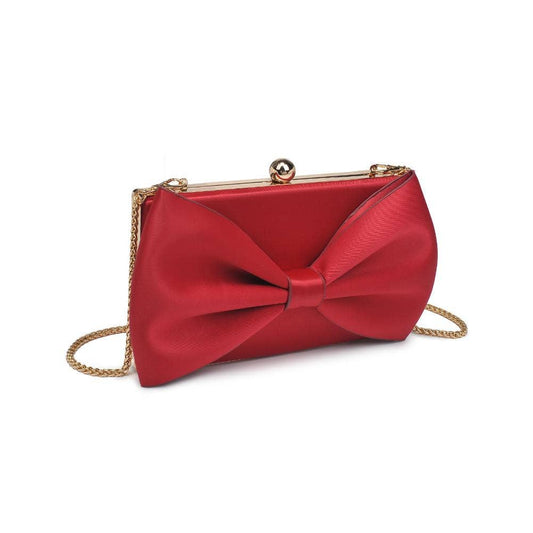 Belle Bow Evening Bag: Red