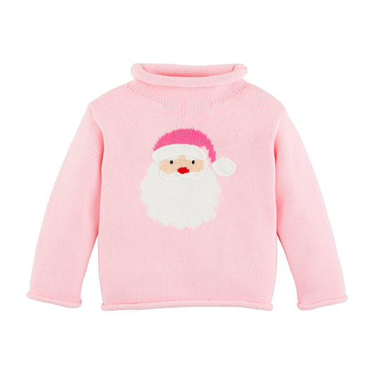 Pink Santa Rollneck Sweater