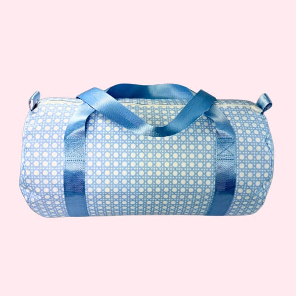 Baby Blue Bungalow Medium Duffel
