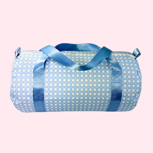 Baby Blue Bungalow Medium Duffel