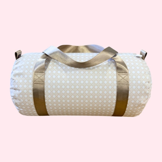 Champagne Bungalow Medium Duffel-Wipeable