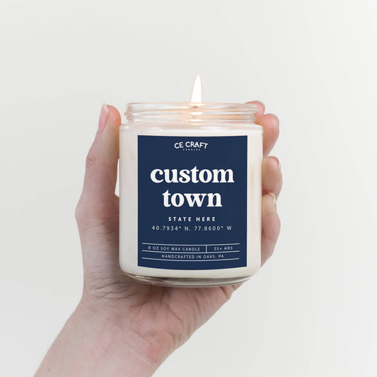 Custom Town Scented Candle: Cashmere / Standard-Canton, CT