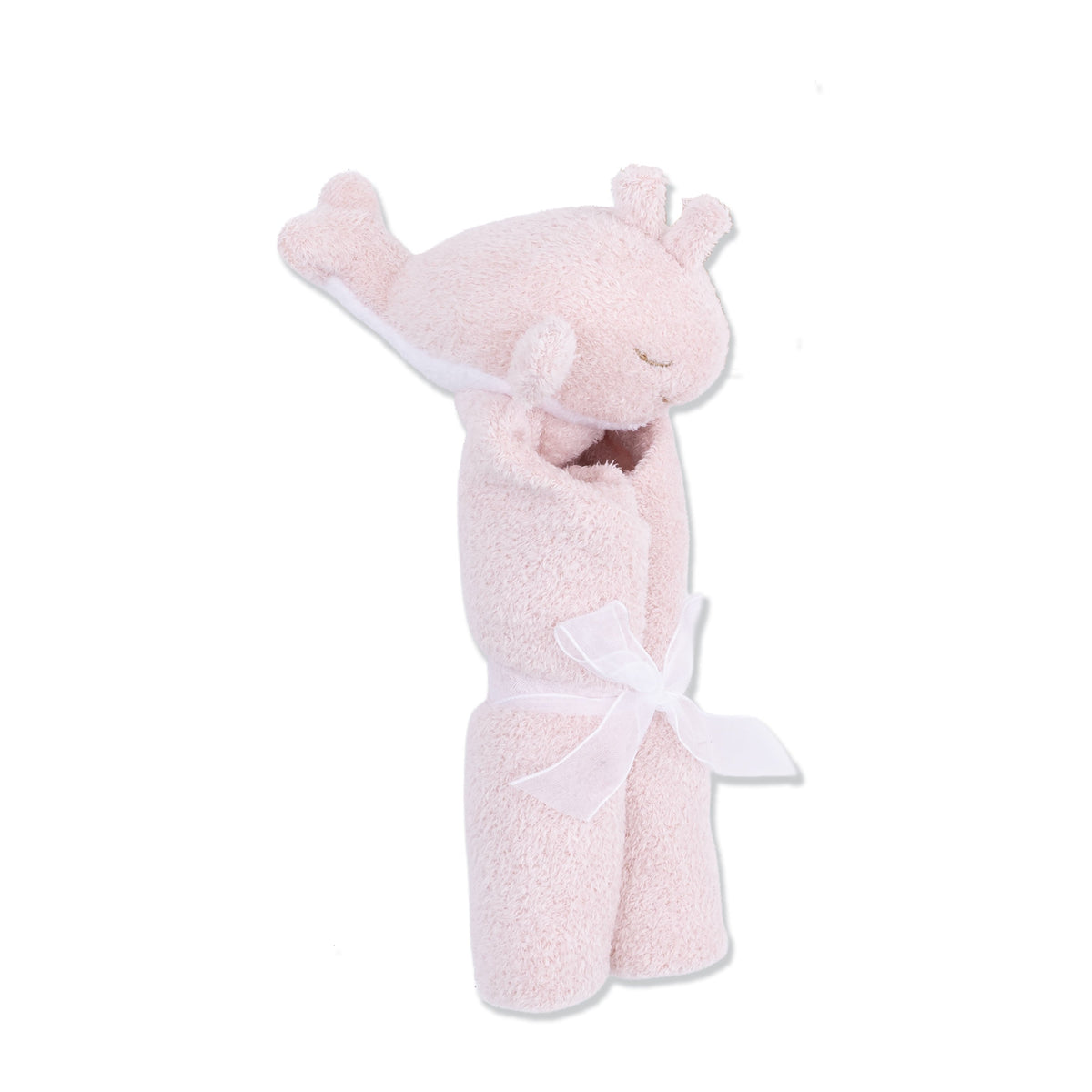 Angel Dear Blush Whale Blankie - image 4