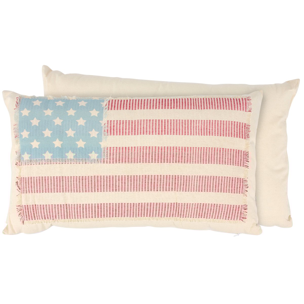 Vintage Americana Flag Pillow