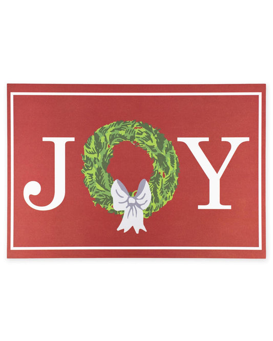 Grand Joy Wreath Paper Placemat
