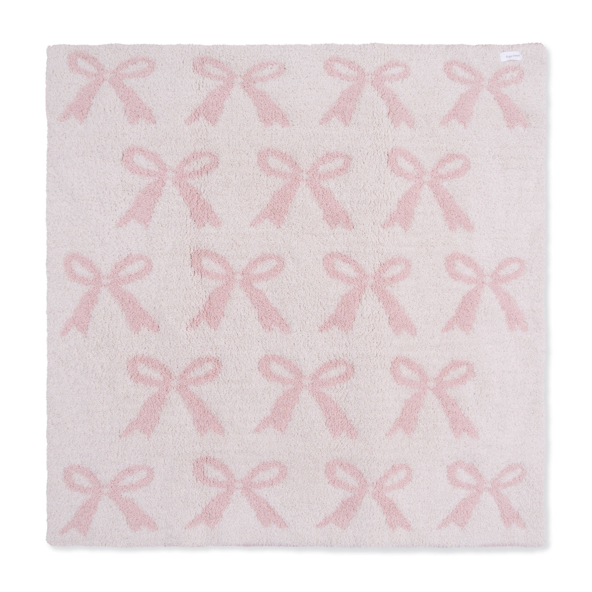 Angel Dear Chenille - Blush Bow Blanket - image 3