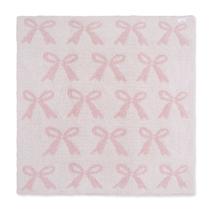 Angel Dear Chenille - Blush Bow Blanket - image 3