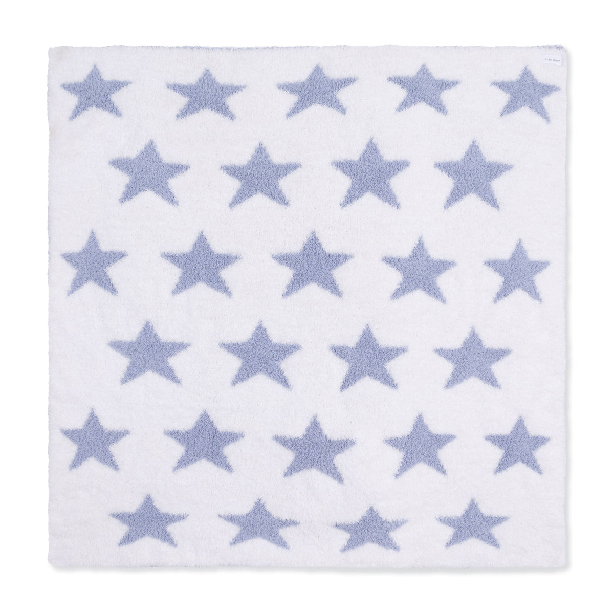 Angel Dear Chenille - Dusty Blue Star Blanket - image 3