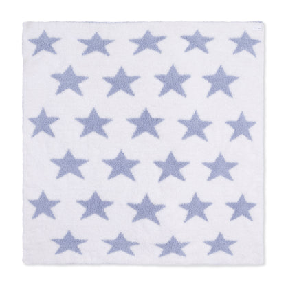 Angel Dear Chenille - Dusty Blue Star Blanket - image 3