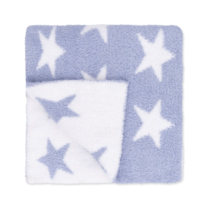 Angel Dear Chenille - Dusty Blue Star Blanket