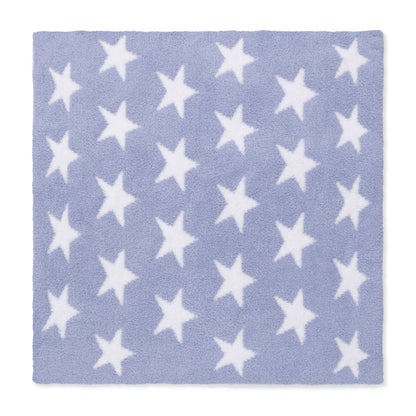 Angel Dear Chenille - Dusty Blue Star Blanket - image 2