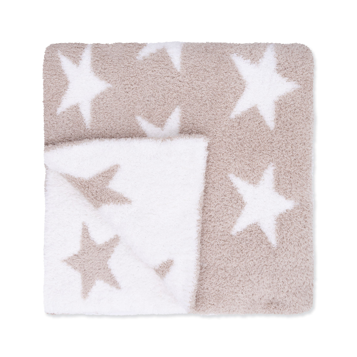 Angel Dear Chenille - Natural Star Blanket