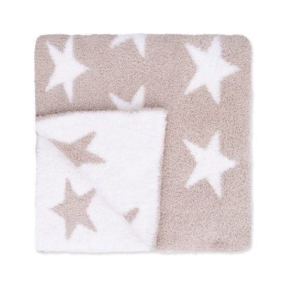 Angel Dear Chenille - Natural Star Blanket