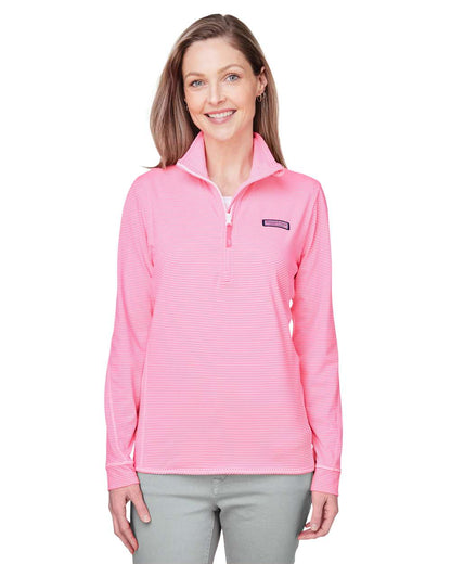 Vineyard Vines  -  Women's Microstripe Sankaty Half-Zip Pullover