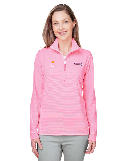 Vineyard Vines  -  Women's Microstripe Sankaty Half-Zip Pullover